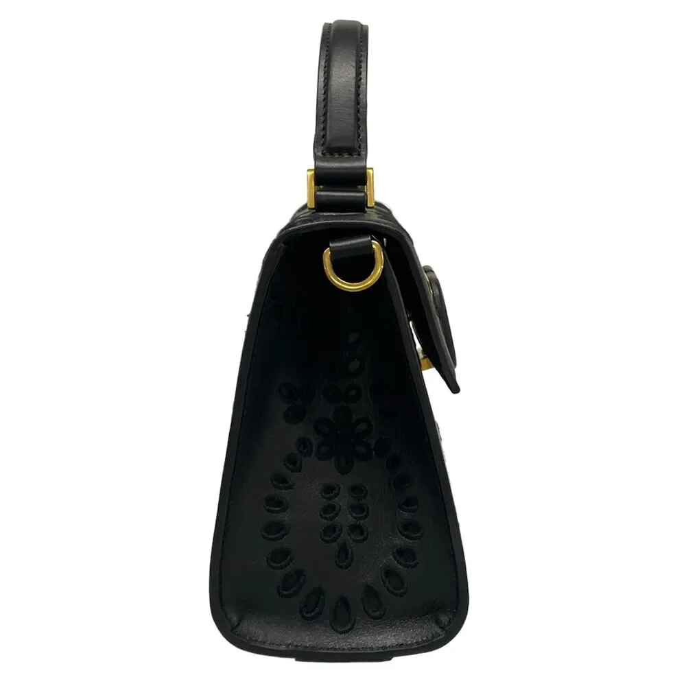 Valentino Garavani V-Sling Small Handbag Leather Chemical Fiber